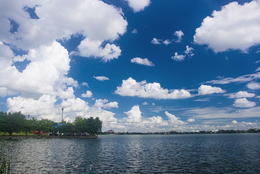 sky, nature, cloud, bank, thailand, horizon, blue sky, cloud - sky HD wallpaper