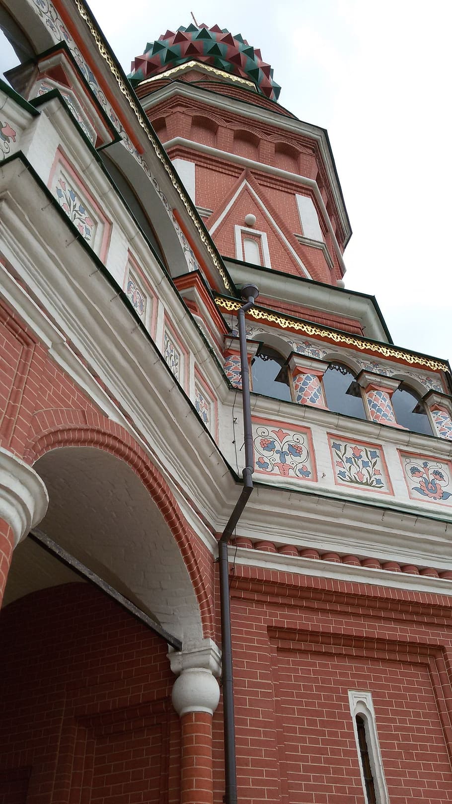 temple, red square, basil, architecture, built structure, low angle view HD wallpaper
