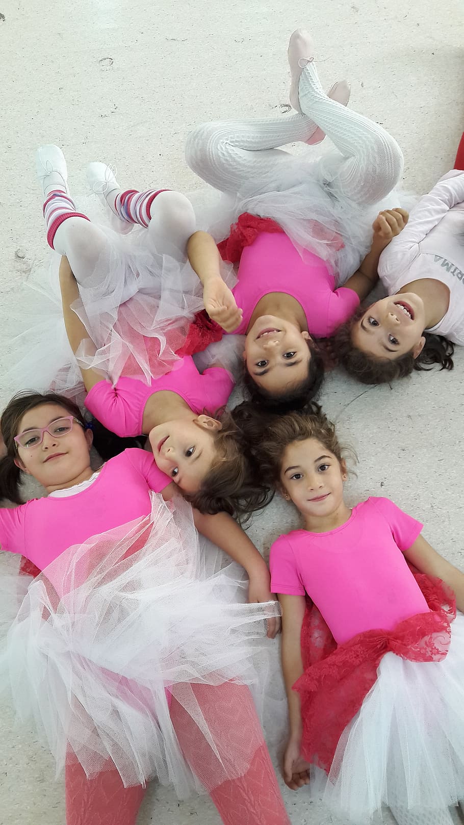dance, pink, increased, childhood, girls, pink color, real people HD wallpaper