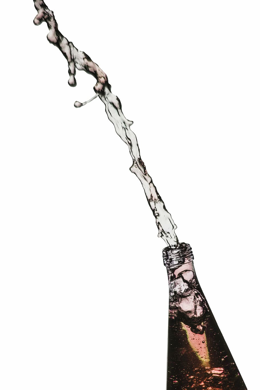 bottle, water, color, flash, movement, curious, liquid, container HD wallpaper