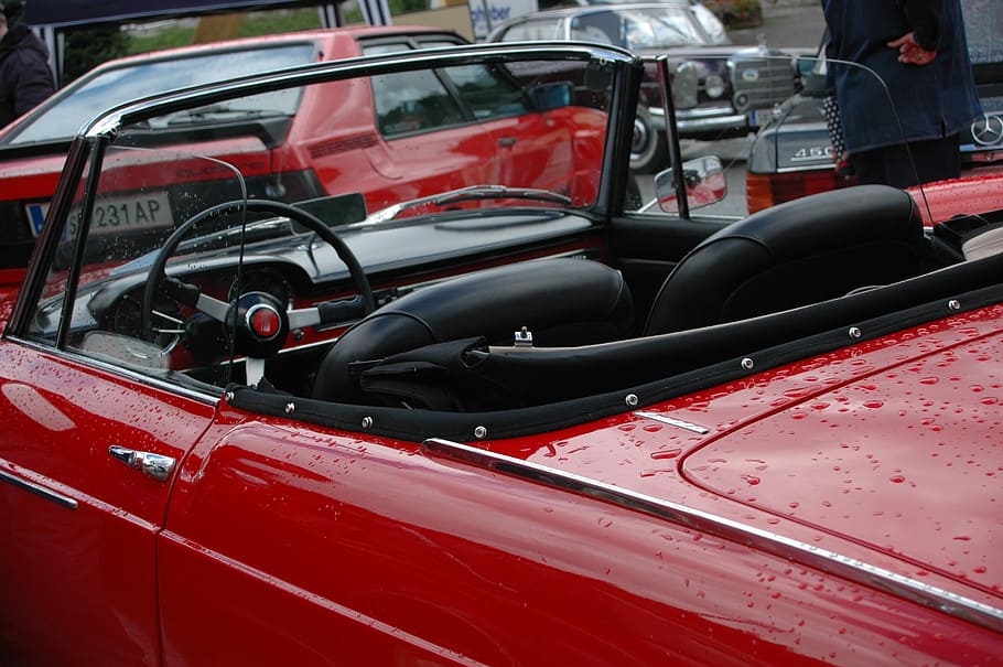 Convertible, Oldtimer, Classic, auto, automotive, vehicle, idyllic HD wallpaper