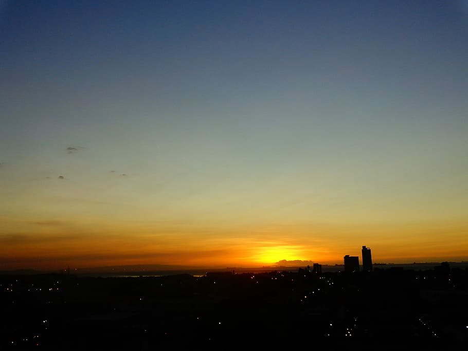 Sunset, Dairy, Window, Sky, from the window, city, building exterior HD wallpaper
