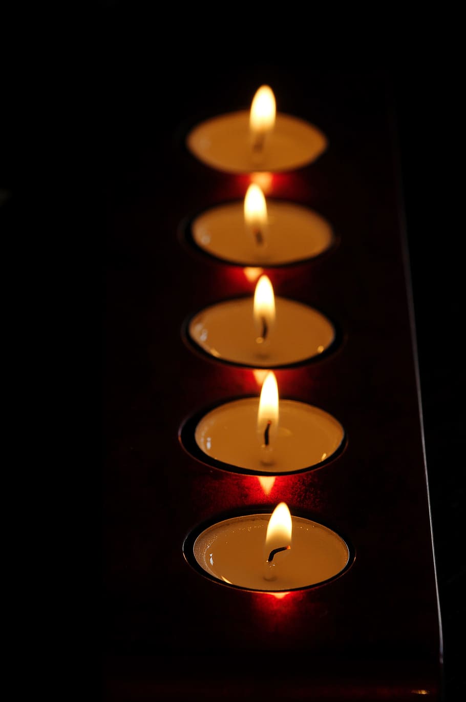 Candle On A Dark Background. Beautiful Wallpaper With Burning Candles.  Wallpapers For Theme Mysticism And Fortune Telling. Stock Photo, Picture  and Royalty Free Image. Image 146308777.