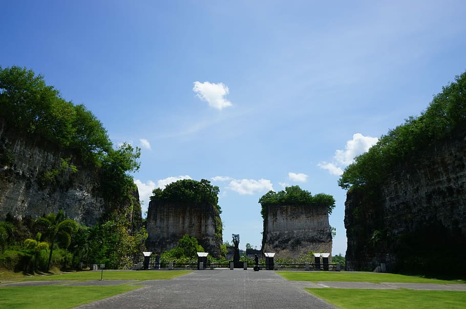 Indonesia, Bali, Island, Nature, Travel, scenery, blue, sky, HD wallpaper