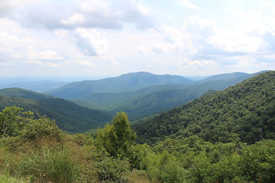 nature, mountain, landscape, panoramic, sky, virginia, shenandoah, HD wallpaper