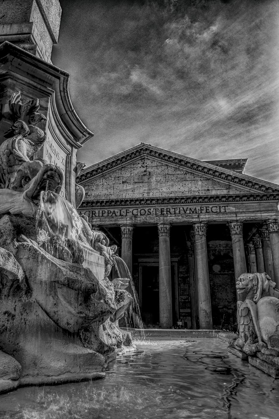 Pantheon, Rome, Landmark, Italy, architecture, building, tourism, HD wallpaper