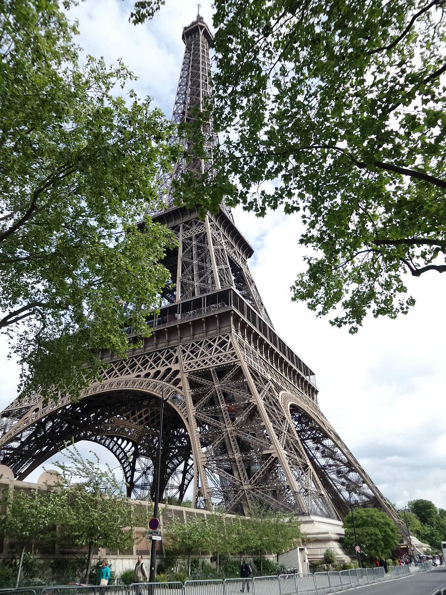 Paris, Eiffel Tower, architecture, tree, history, travel destinations HD wallpaper