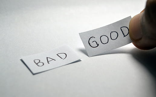 person holding strip of paper with good print, bad, opposite HD wallpaper