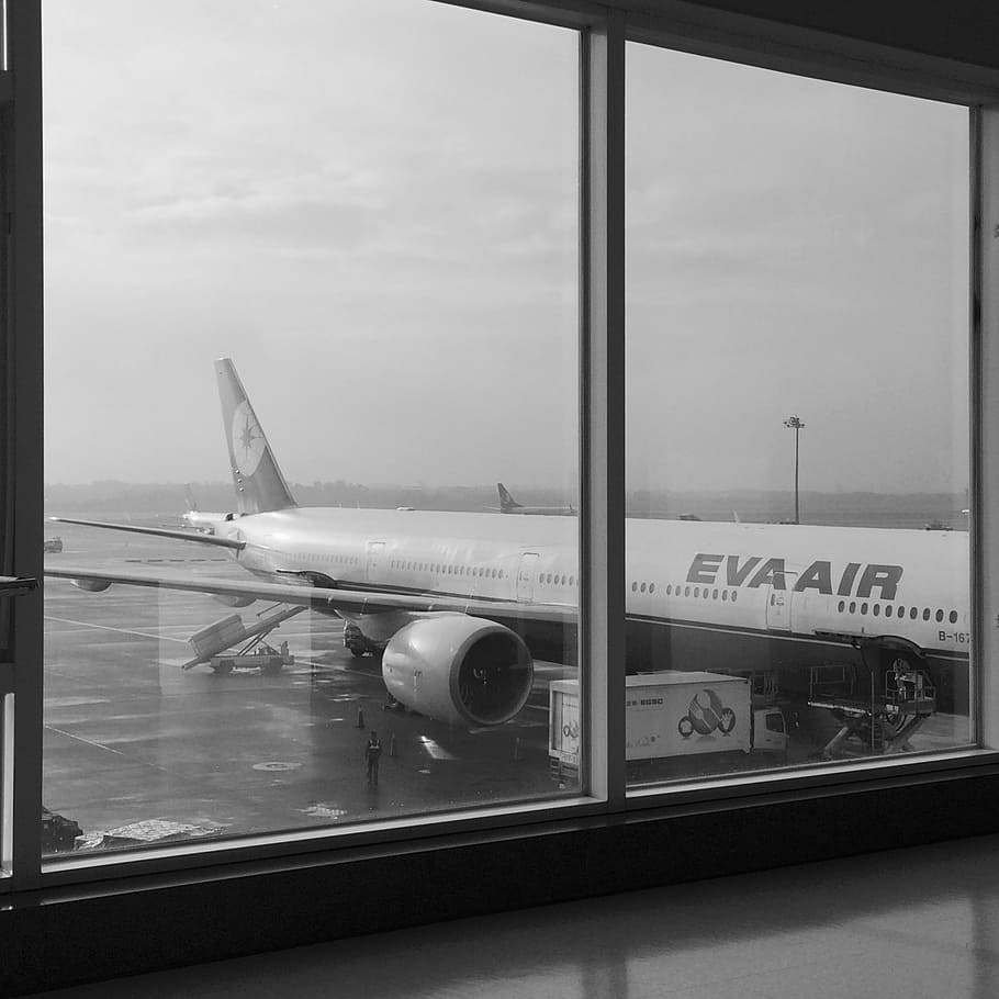 aeroplane, vacation, boarding, flight, departure, transportation HD wallpaper