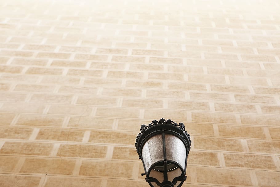 black sconce, close, photo, candle, street lamp, light, wall HD wallpaper
