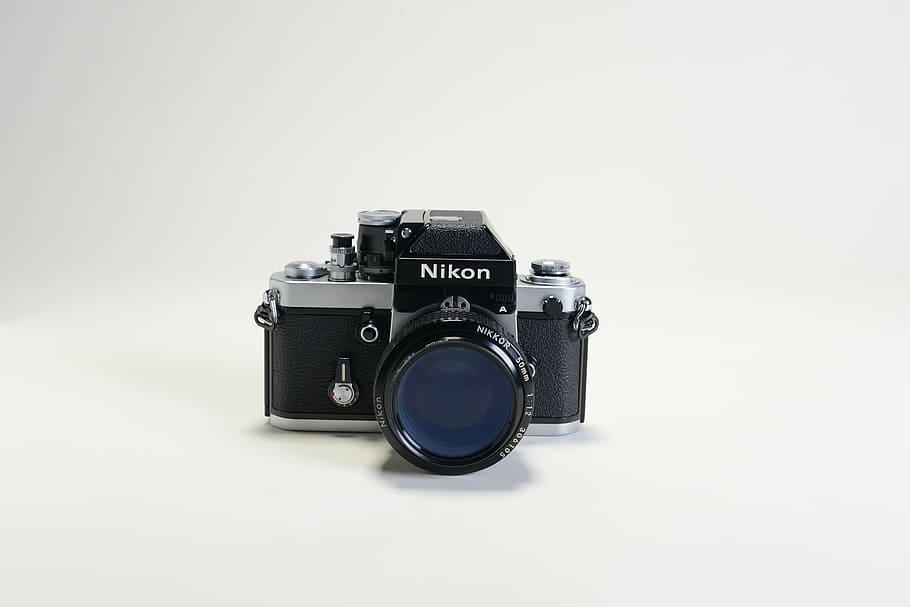 vintage, ancient, the camera, nikon, camera - photographic equipment HD wallpaper