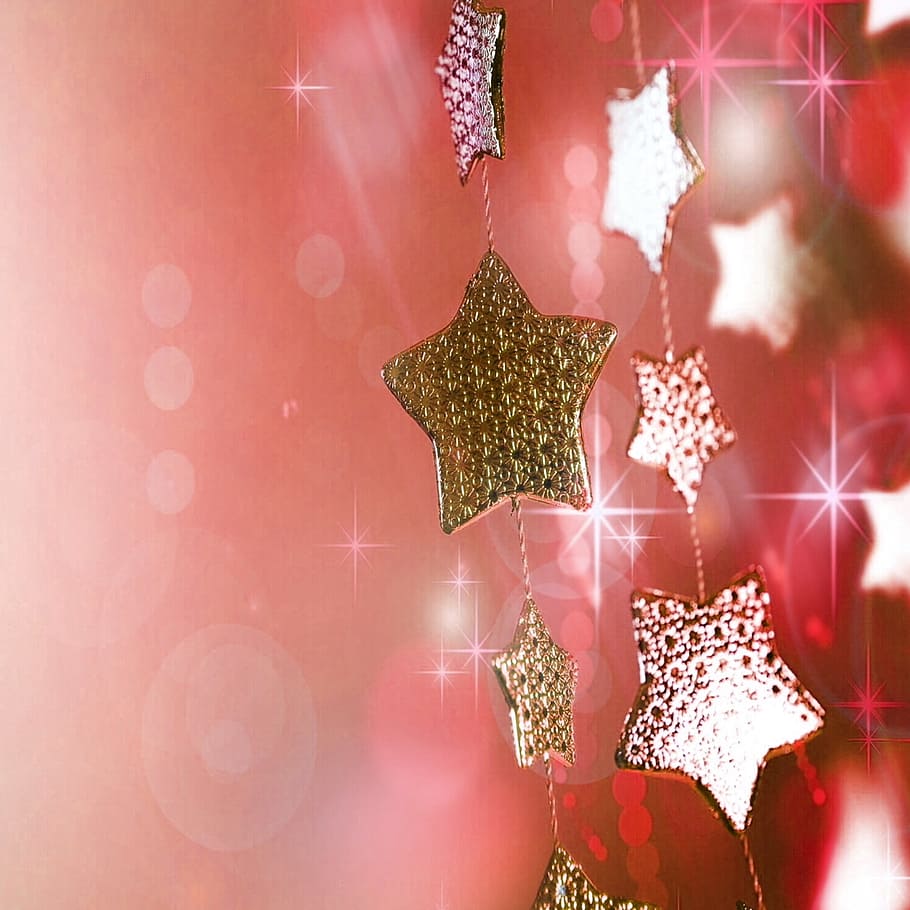 background, christmas, star, advent, celebration, decoration HD wallpaper