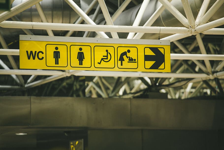direction, graphics, sign, signboard, steel and concrete structure HD wallpaper