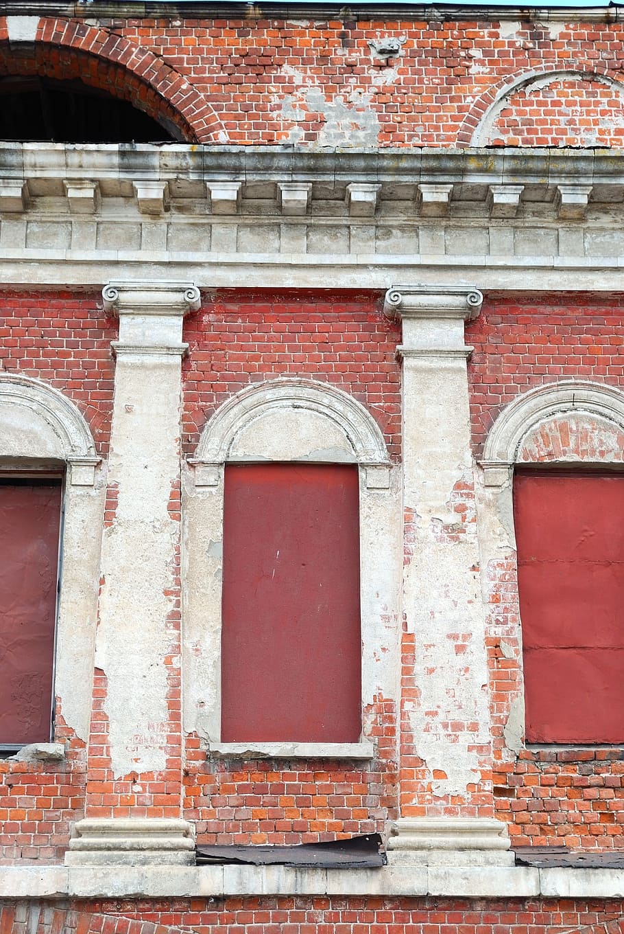 architecture, building, brick, vintage, grunge, background HD wallpaper