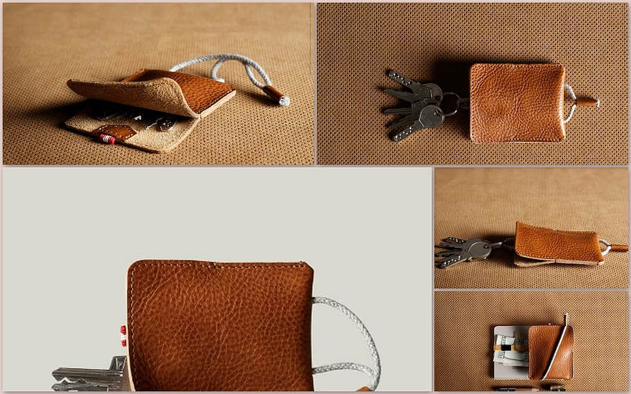 brown leather keychain collage, travel leather bags, macbook leather bags