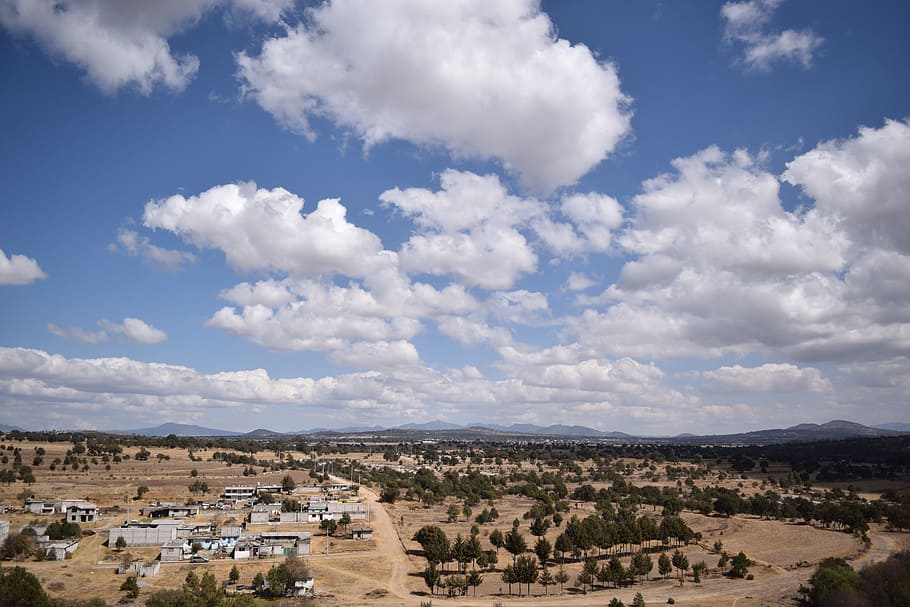 Sky, Clouds, Mexico, Field, blue, cloud - sky, landscape, nature HD wallpaper