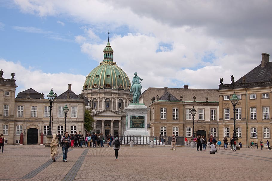 Copenhagen, Denmark, Queen, Palace, attraction, scandinavian, HD wallpaper