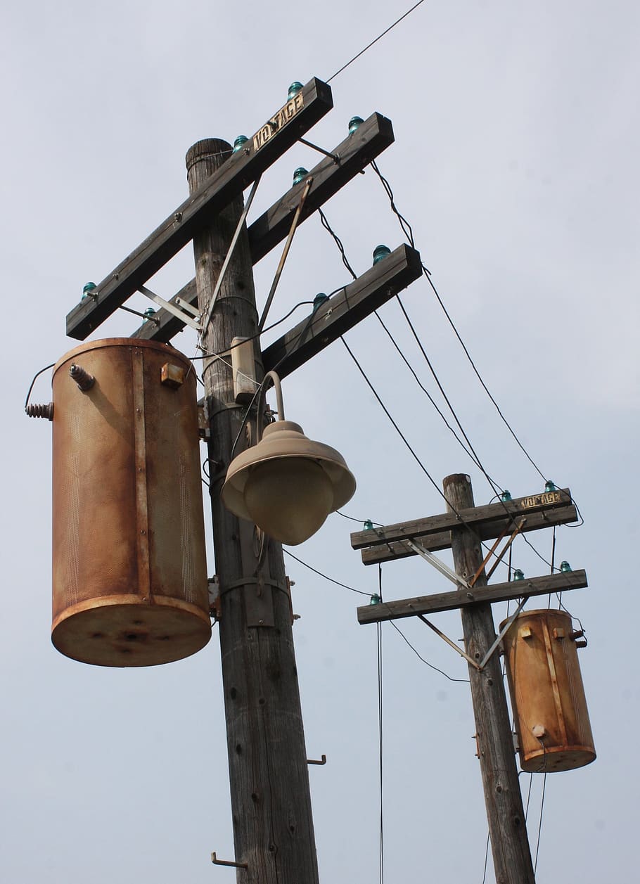 facilities, power, industrial, electrical, sky, pole, outdoors HD wallpaper