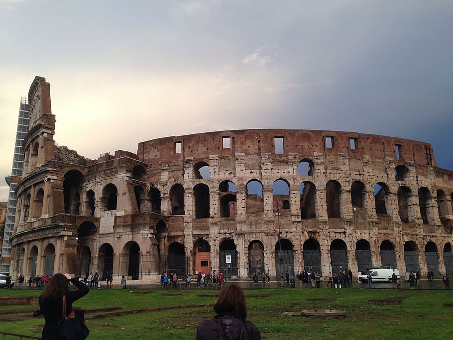 colosseum, rome, roman, coliseum, amphitheater, rome - Italy, HD wallpaper