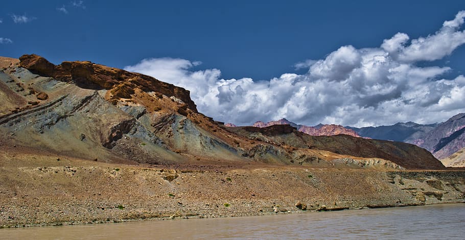 Landscape, Mountain, Clouds, Nature, sky, ladakh, india, tourism HD wallpaper