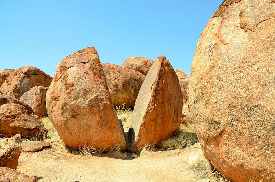 Devils Marbles, Karlu Karlu, Rock, rocks, australia, boulder HD wallpaper