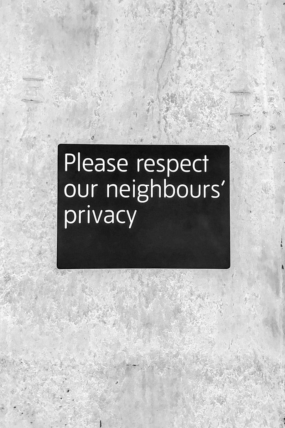 please respect our neighbors privacy text, Please respect our neighbour's privacy, HD wallpaper