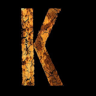 Letter, Stainless, Font, Module, k, no people, close-up, black background HD wallpaper