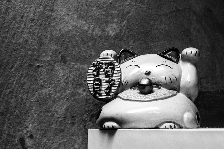 japanese, cat, neko, animal, traditional, cute, culture, asia, HD wallpaper