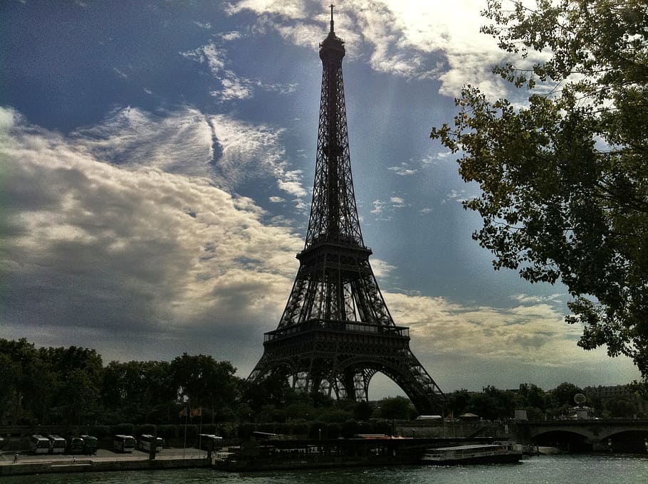 paris, fr, eiffel, french, pyramid, architecture, tourism, croissant HD wallpaper