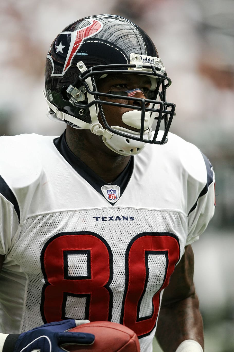 selective focus photography of Houston Texans NFL player, football