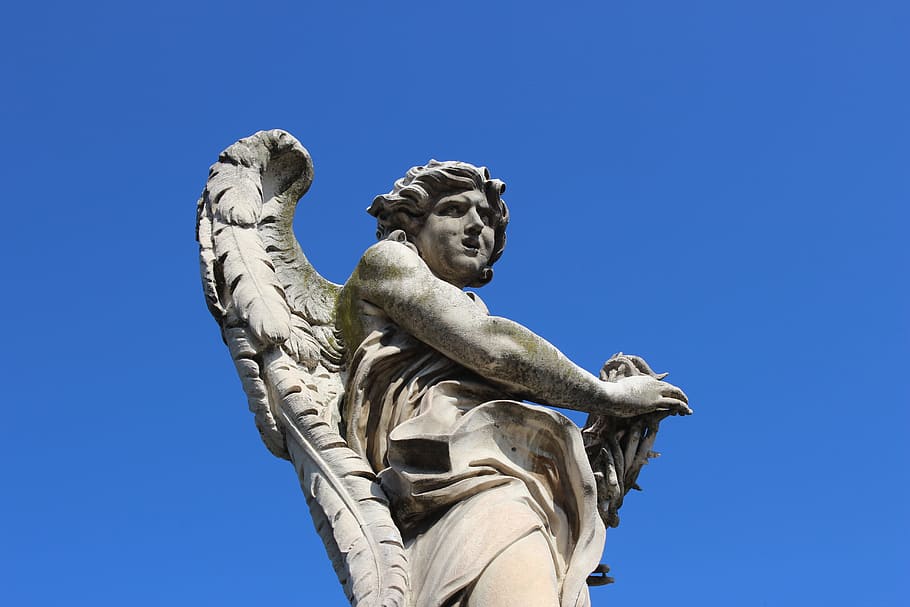 Angel, Roma, Monument, statue, sculpture, architecture And Buildings HD wallpaper