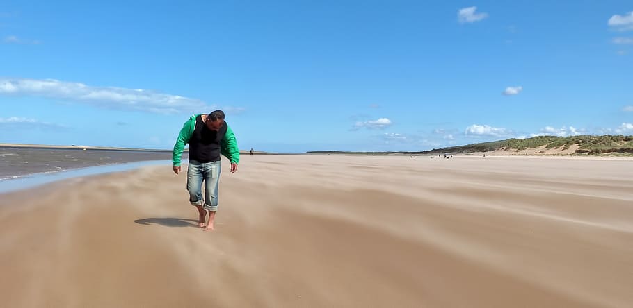 beach, sand, sea, summer, idyllic, shore, beach sand, horizon HD wallpaper