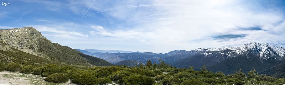 panoramic, nature, panoramic image, landscape, mountain, sky HD wallpaper