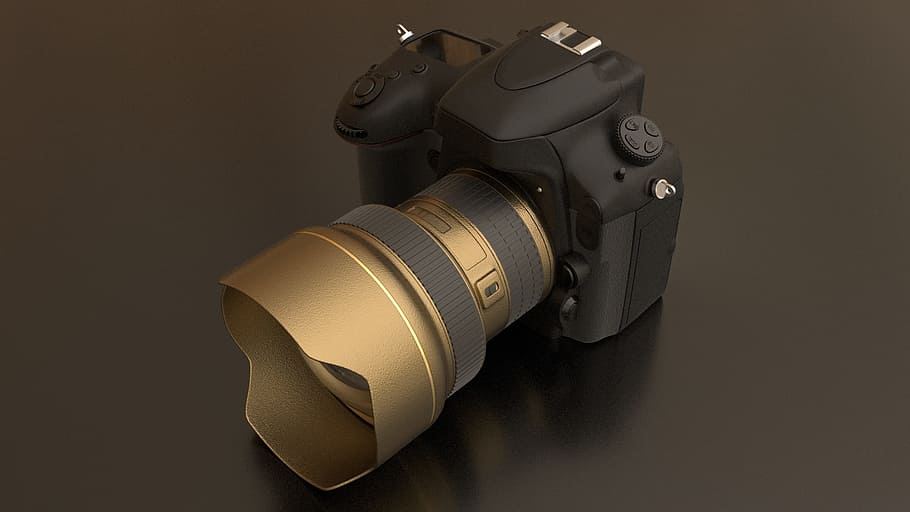 black and gray DSLR camera, nikon, photography, digital, photo camera