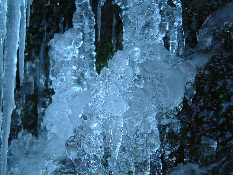 winter, ice, water, cold temperature, frozen, no people, nature HD wallpaper