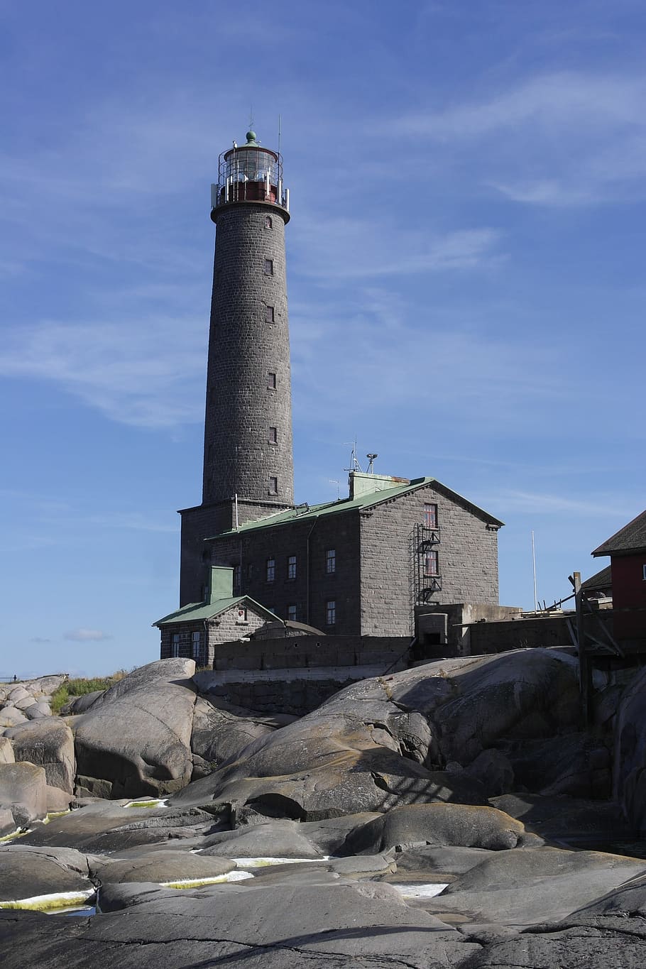 Lighthouse, Sea, Building, the lighthouse, sky, history, architecture HD wallpaper