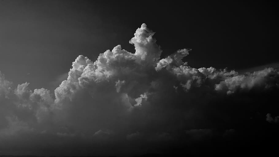 clouds, dark, sky, storm, cloudscape, cloudy, nature, cumulus HD wallpaper