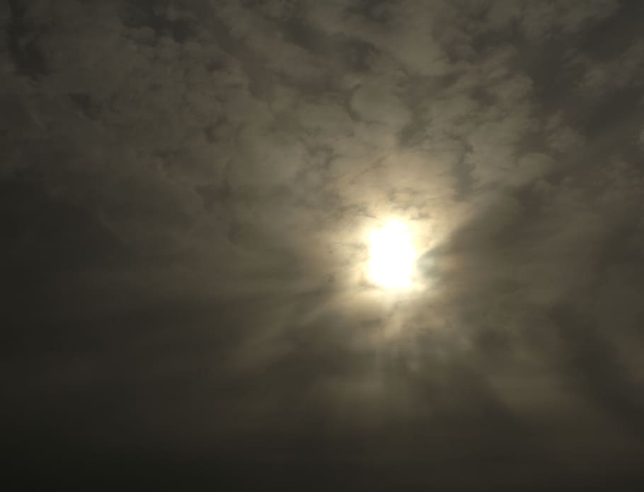 sky, sun, clouds, back light, spiritual, cloud - sky, beauty in nature HD wallpaper