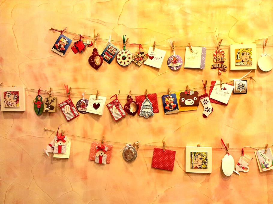 ornament, wall, interior, large group of objects, high angle view HD wallpaper