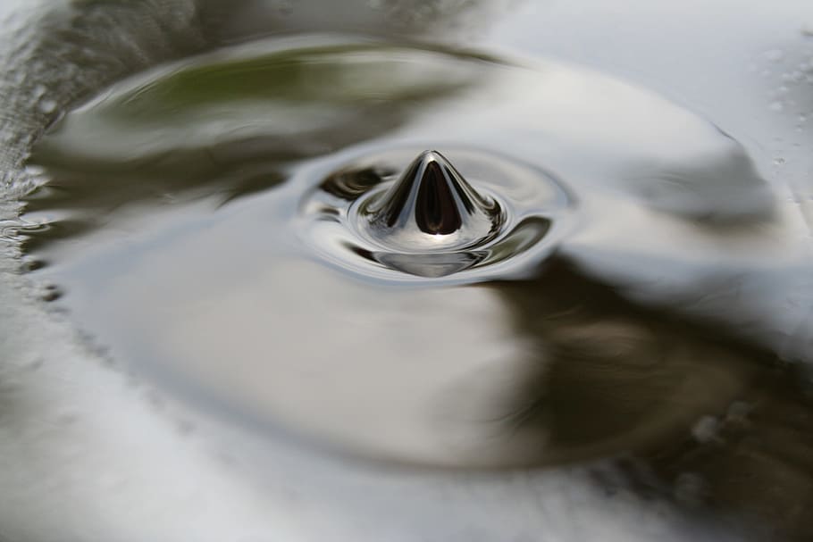 liquid, ferrofluid, spike, macro, magnet, shiny, industrial HD wallpaper