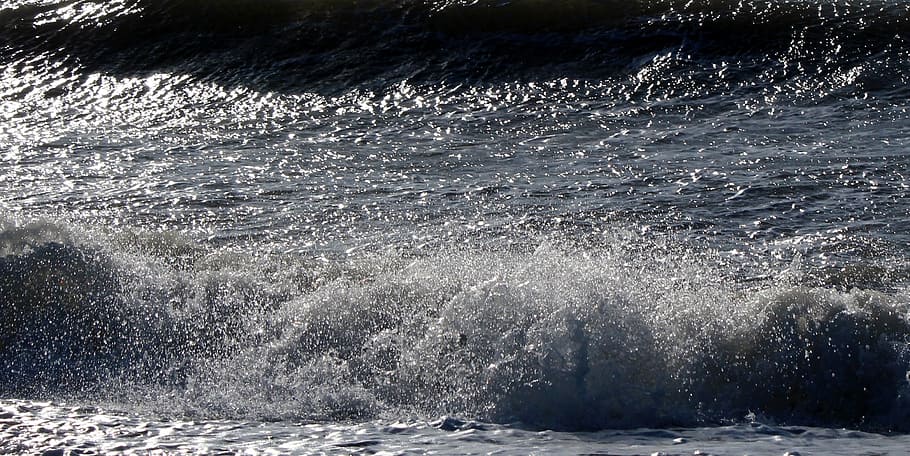 water, wave, ocean, splash, drop, droplet, sea, shore, nature HD wallpaper
