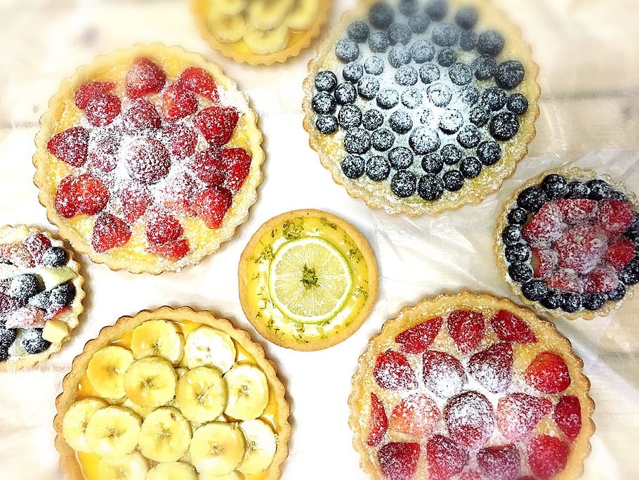 Dessert, Fruit, Food, gourmet, blueberry, sweet Food, pastry HD wallpaper