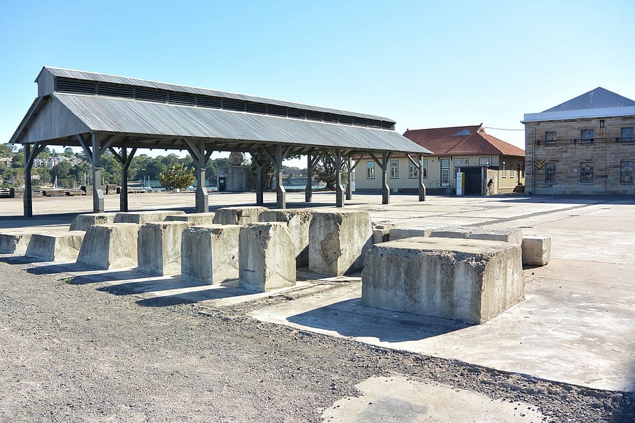 stoneworks, gazebo, open area, standing roof, architecture HD wallpaper