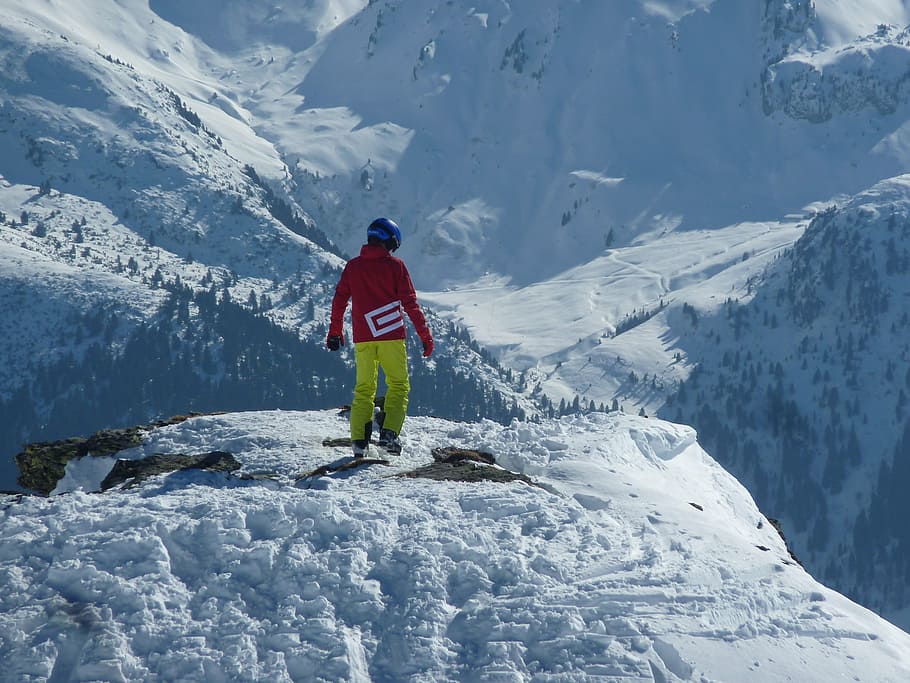 ski, winter, snow, mountains, winter sports, alpine, adventure HD wallpaper
