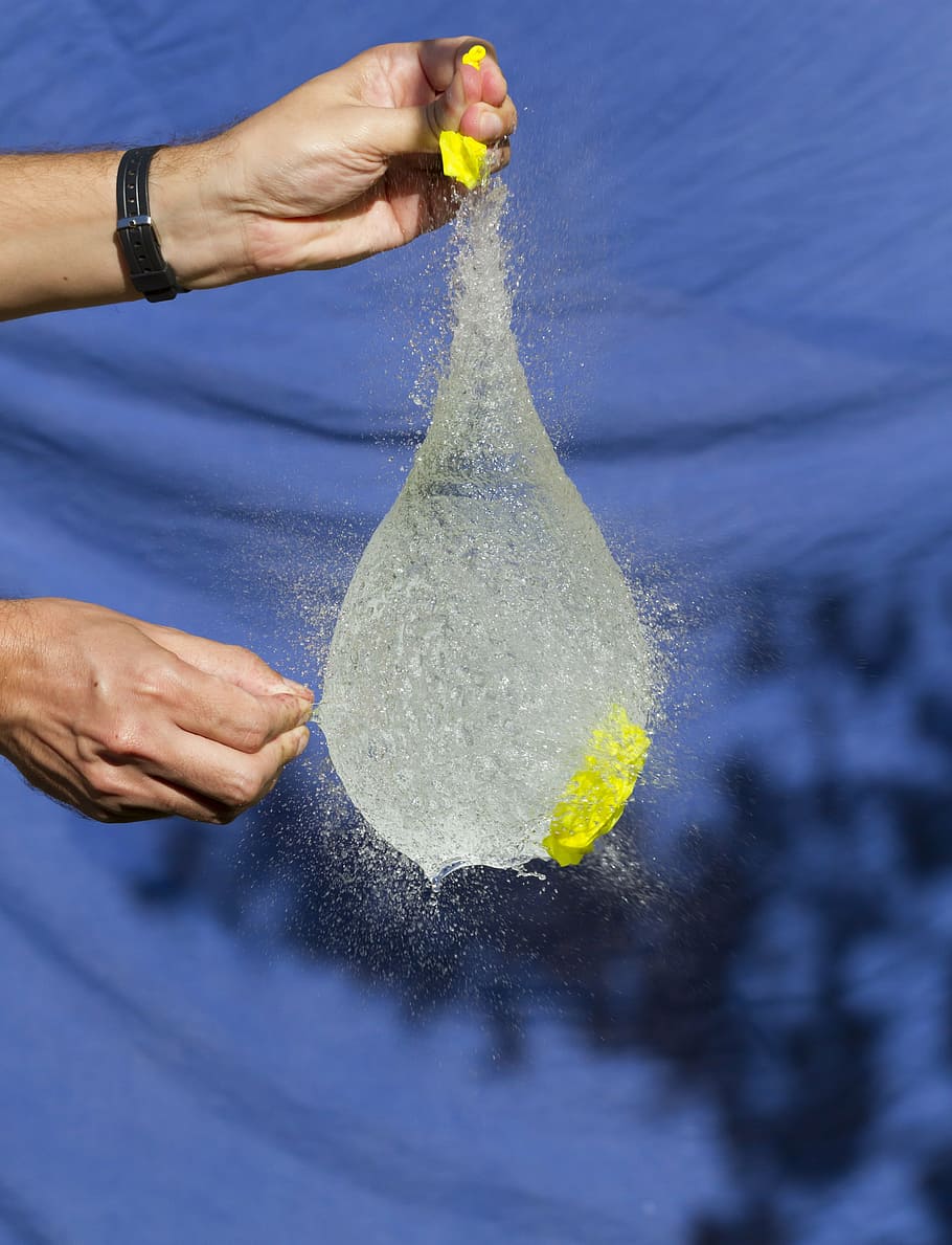 balloon, water, bladder, overflow, action, fast, needle, drill HD wallpaper