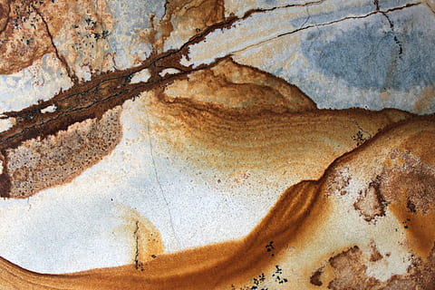 Beige Purplish Marble Vein Crack Water Abstract Sheen Textured Wallpaper Border