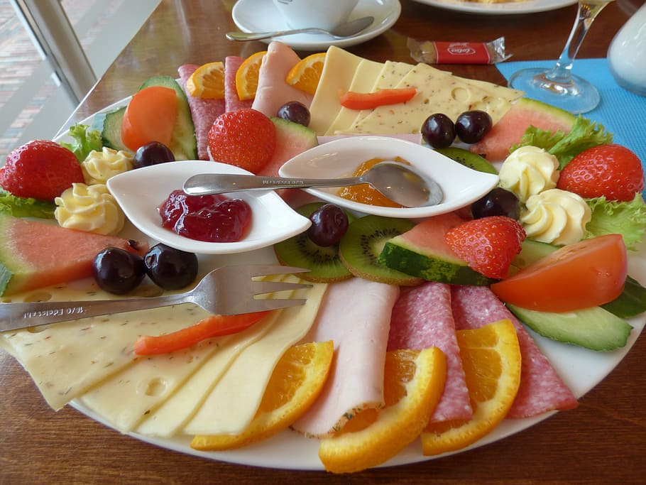 breakfast, cold cuts, decoration, eat, vitamins, delicious HD wallpaper