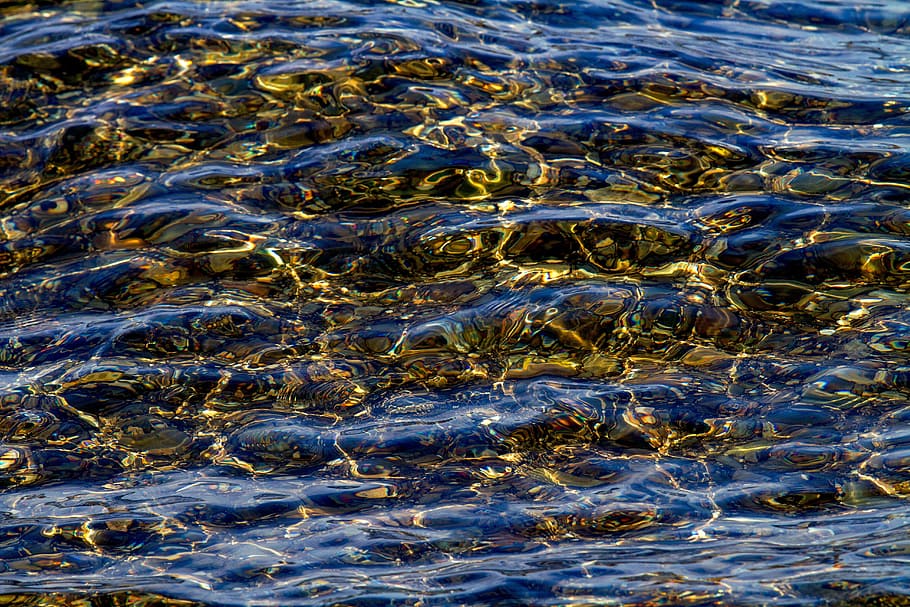 ripple on the water, waters, background, nature, mirroring HD wallpaper