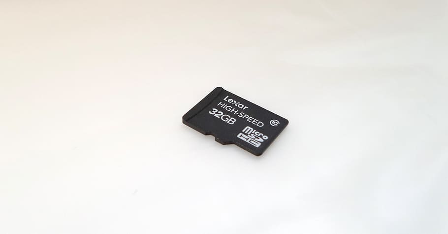 Sd, Card, White, Background, micro, 32gb, lexar, memory, storage HD wallpaper