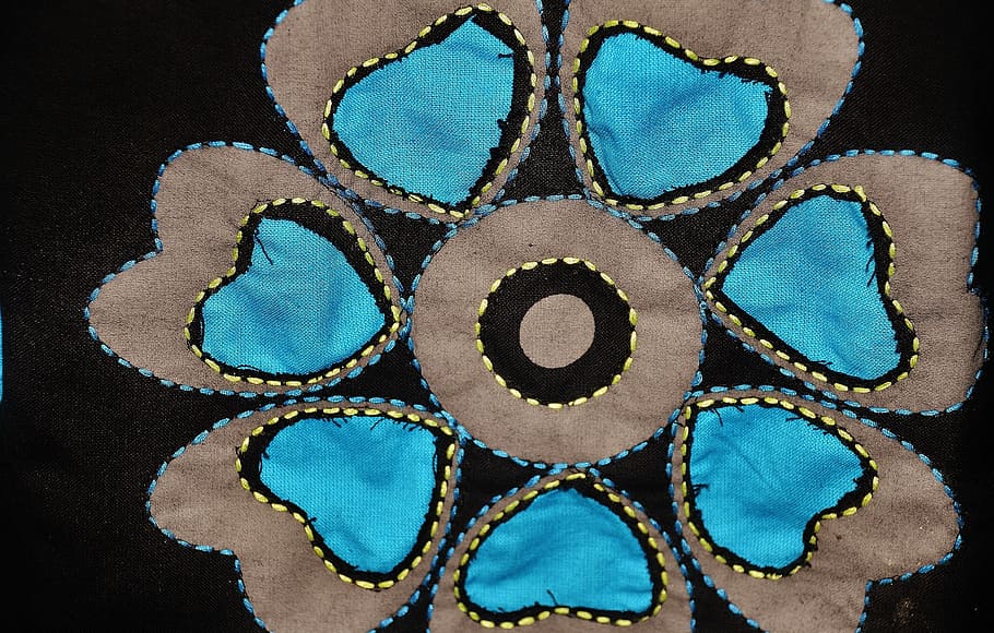 Flower, Decorative, Design, blue, decoration, variation, multi colored HD wallpaper